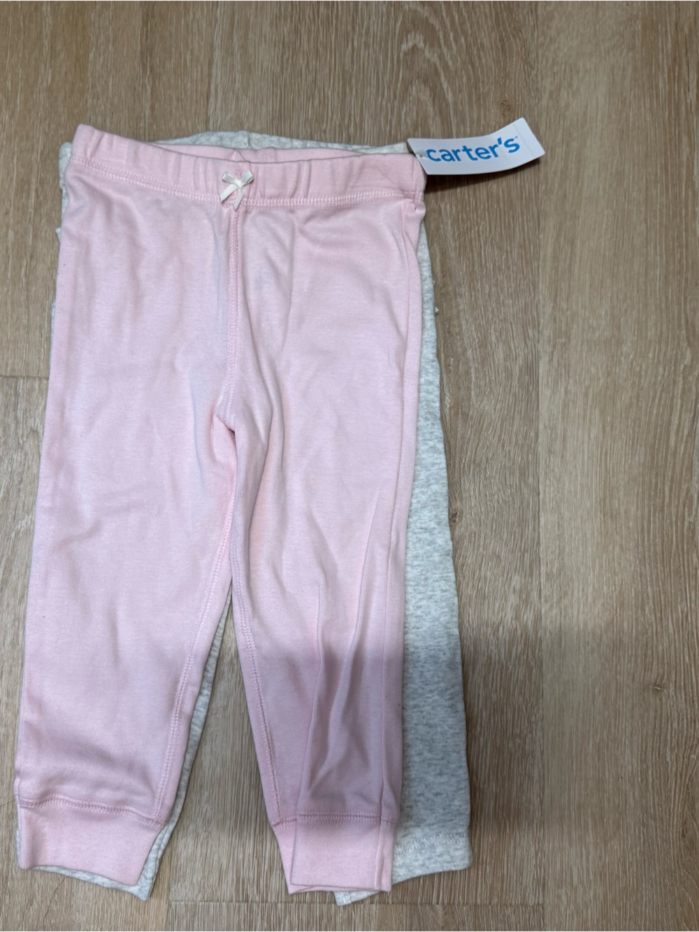 Carter's Light Pink Cotton Stretch Leggings